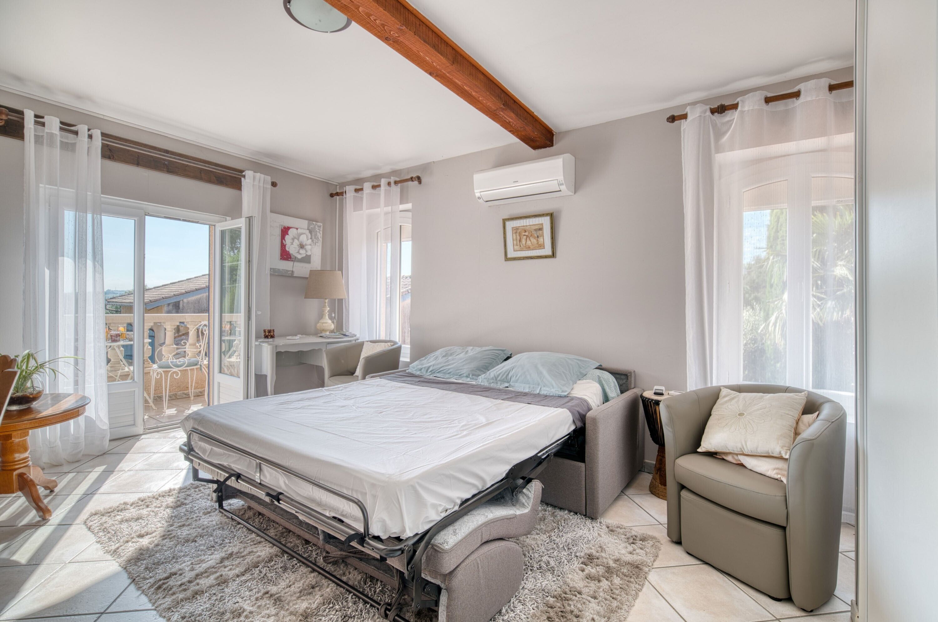 1 Schlafzimmer, Schreibtisch, Bügeleisen/Bügelbrett, WLAN