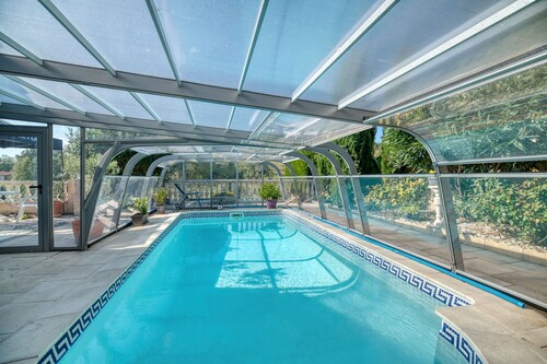 Appartement cosy avec piscine chauffée, proche Canal du Midi