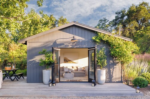 Modern Farmhouse on Vineyard w/ Deck, Bocce & Wine Country Views