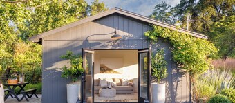 Modern Farmhouse on Vineyard w/ Deck, Bocce & Wine Country Views