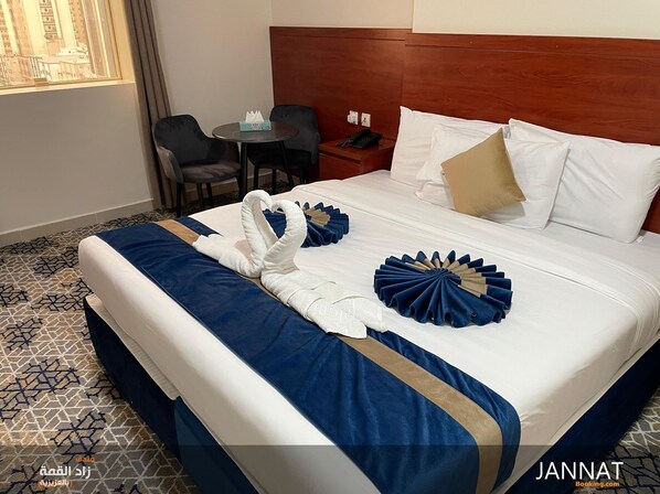 In-room safe, desk, laptop workspace, blackout drapes