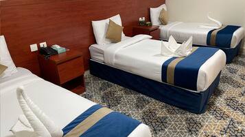 In-room safe, desk, laptop workspace, blackout drapes