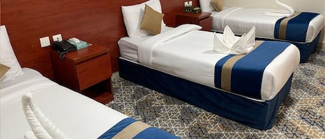 In-room safe, desk, laptop workspace, blackout curtains