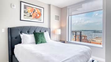 Luxury Apartment, Balcony, City View | Desk, laptop workspace, iron/ironing board, free WiFi