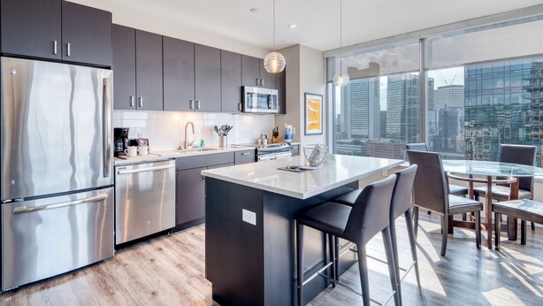 Luxury Apartment, Balcony, City View | Private kitchen - VIA Seaport (Boston)
