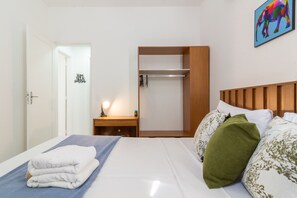 Desk, iron/ironing board, travel cot, free WiFi