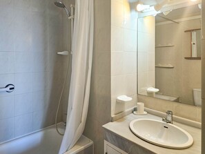 Shower, hair dryer