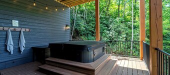 Spacious 5-bedroom house in Montreat with stunning views, spa, fitness room
