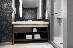 Hair dryer, towels