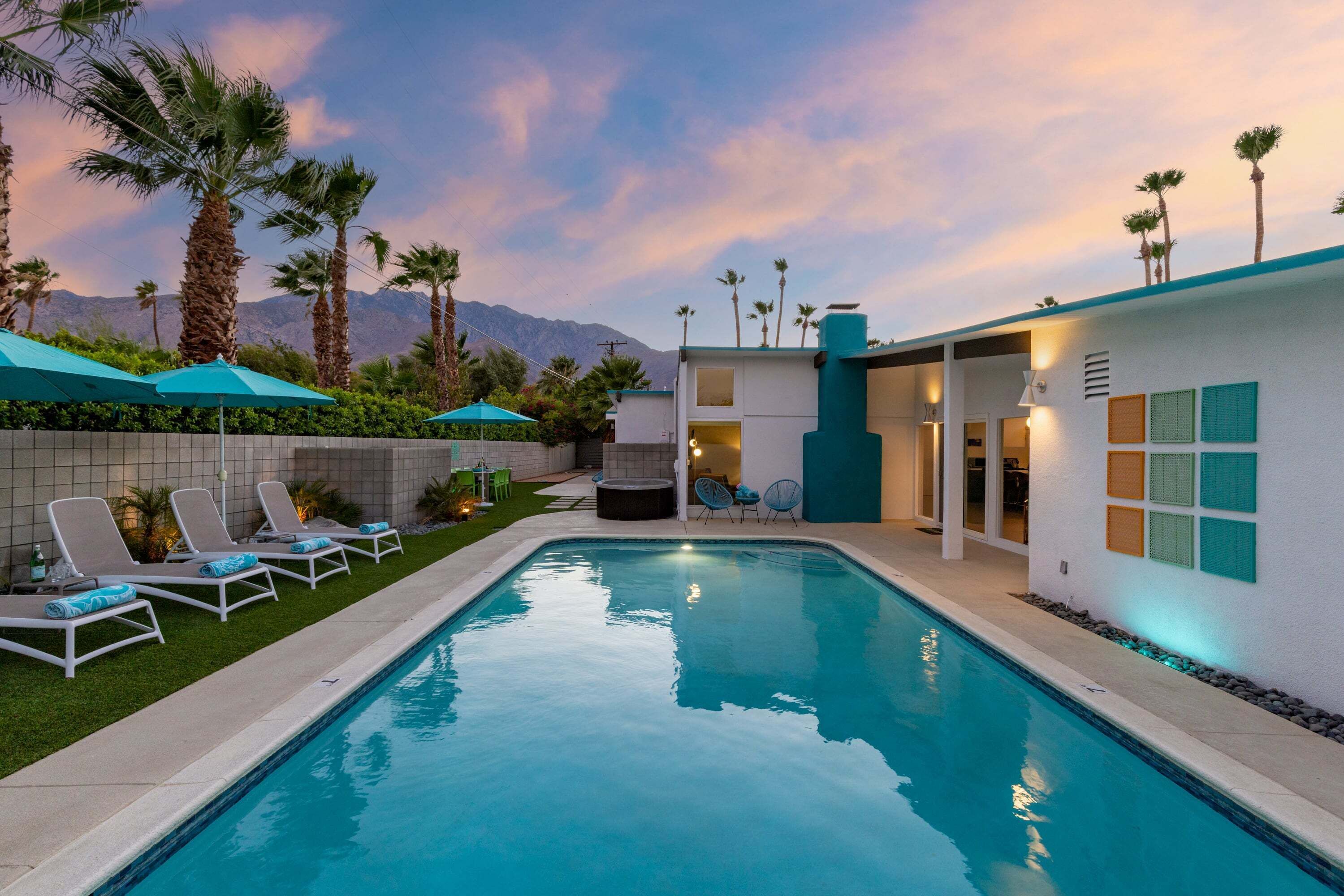 A heated pool