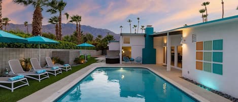 A heated pool