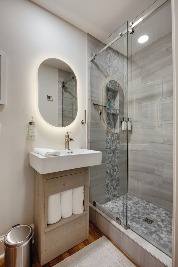 Towels, soap, toilet paper