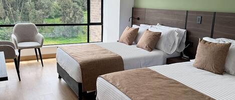 Superior Quadruple Room | In-room safe, blackout drapes, iron/ironing board, free WiFi