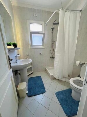 Towels, soap, toilet paper