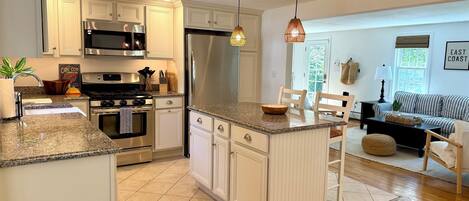 Microwave, oven, stovetop, dishwasher