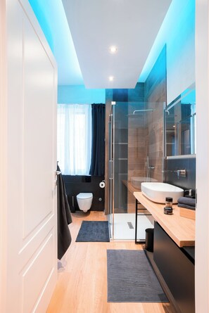 Shower, hair dryer, bidet