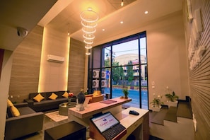 Lobby sitting area