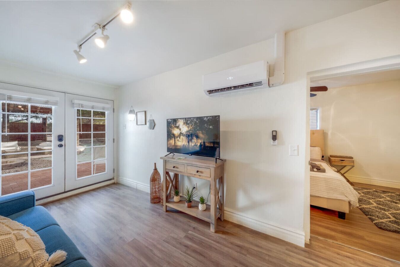 1 soverom, strykejern/-brett, reiseseng for barn og wi-fi