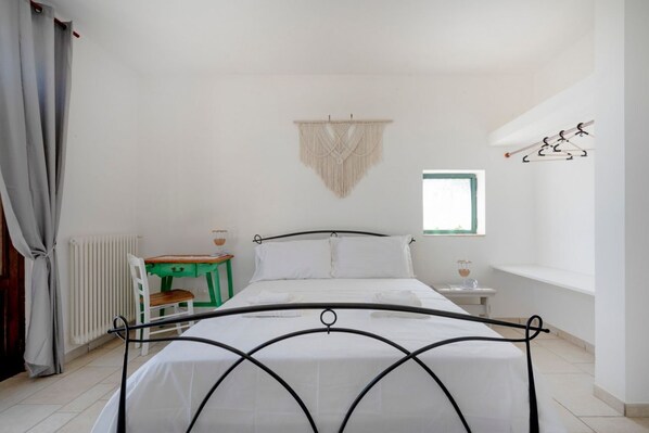 1 bedroom, iron/ironing board, travel crib