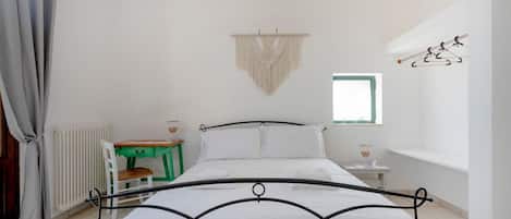 1 bedroom, iron/ironing board, travel crib