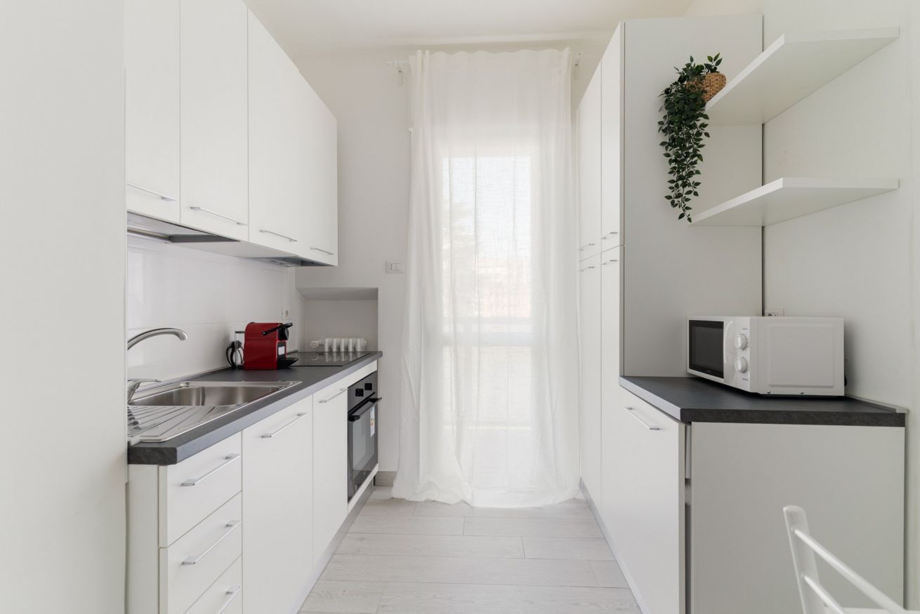 Fridge, microwave, dishwasher, toaster