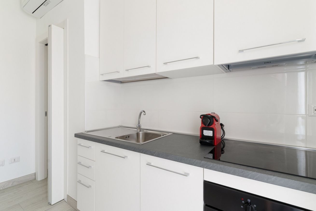 Fridge, microwave, dishwasher, toaster