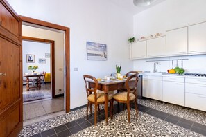 Fridge, microwave, dishwasher, toaster