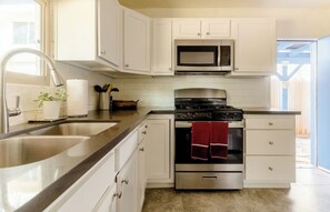 Microwave, oven, stovetop