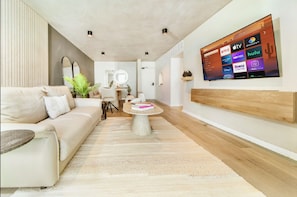 Living area - »Tropĭmar Suites 2BR Modern Beach Escape New! (Carolina)