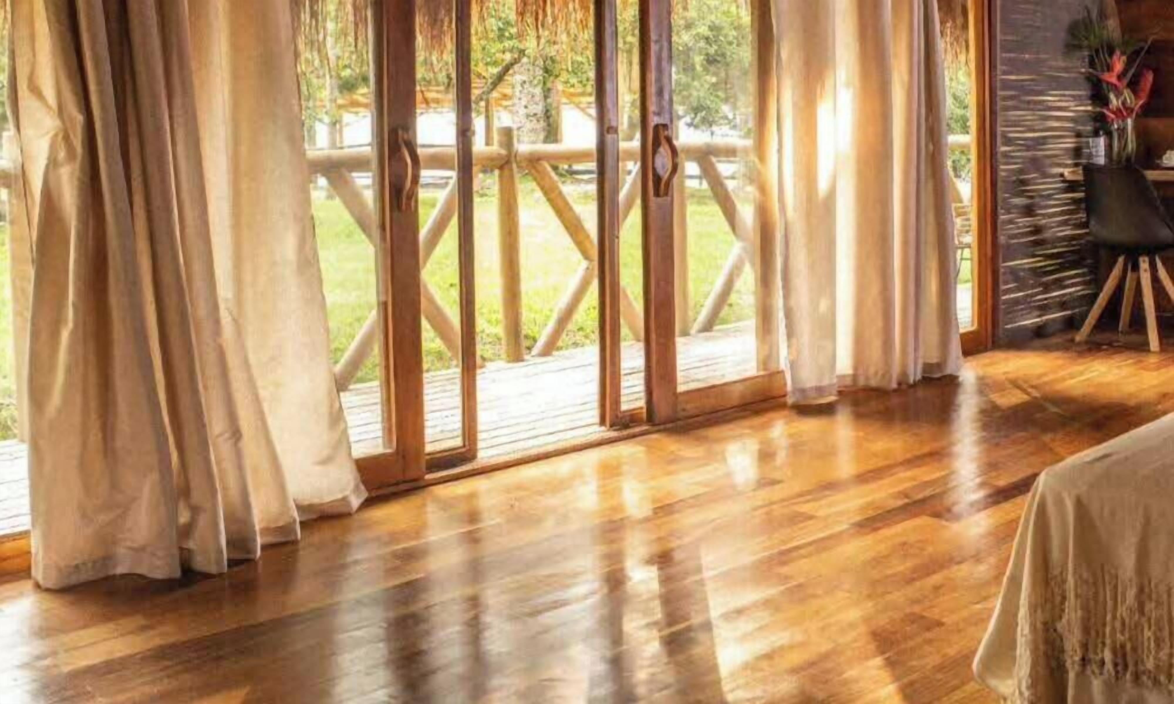 Luxury Cabin, Mountain View | Desk, bed sheets