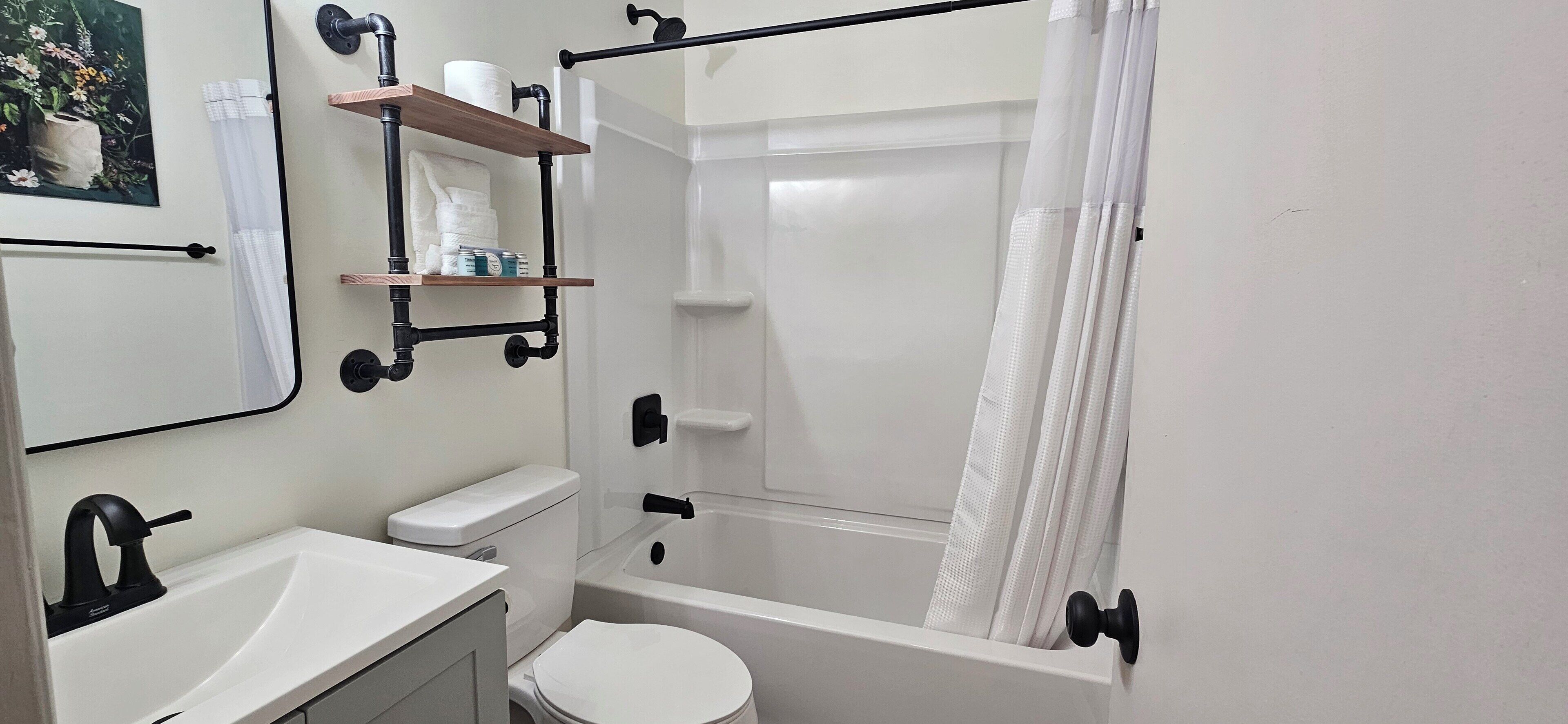 Toallas y papel de baño 