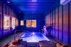 Indoor pool, a heated pool