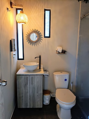 Towels, soap, toilet paper