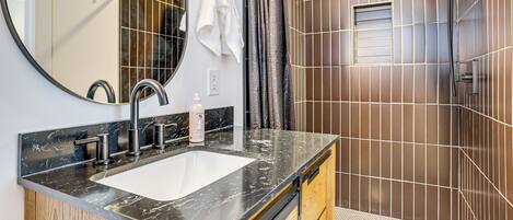 Hair dryer, towels