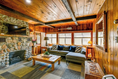 Steps to Houghton Lake: Cabin w/ Fire Pit!