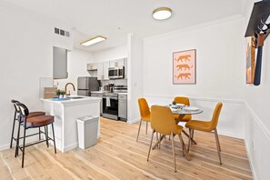 Dining - Opulent King Bed Retreat | Pool + Fitness Access (Dallas)