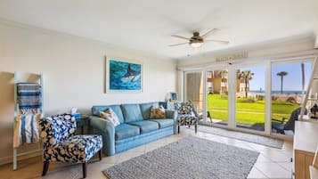 Condo, Multiple Beds, Patio, Ocean View (Coquina B104) | Living area