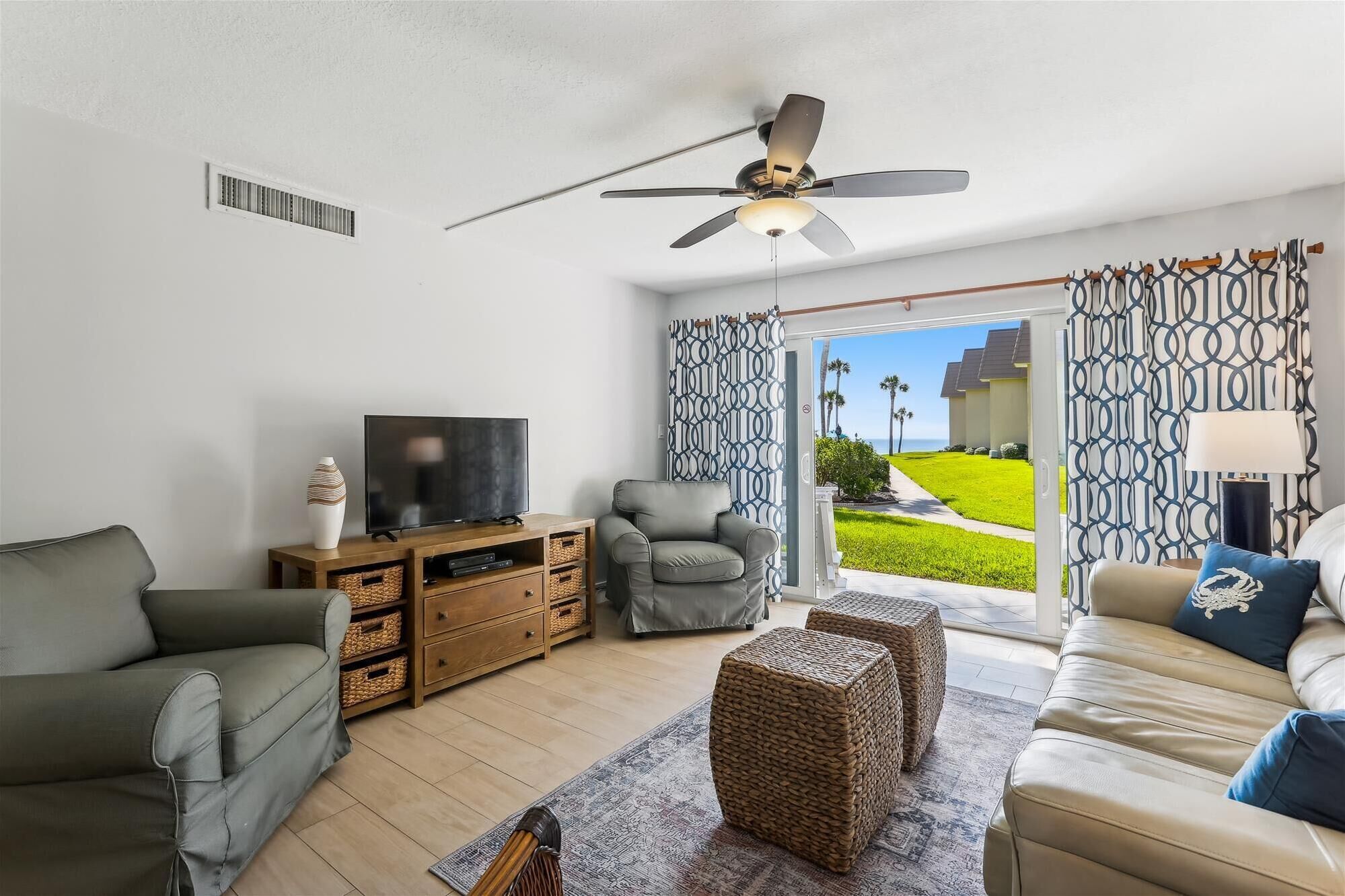 Condo, Multiple Beds, Patio, Ocean View (Coquina A101) | Living area
