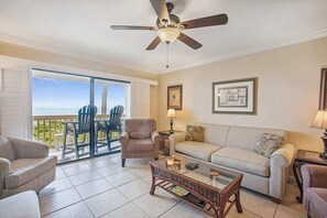 Condo, Multiple Beds, Balcony, Ocean View (Sea Haven 216) | Living area | TV