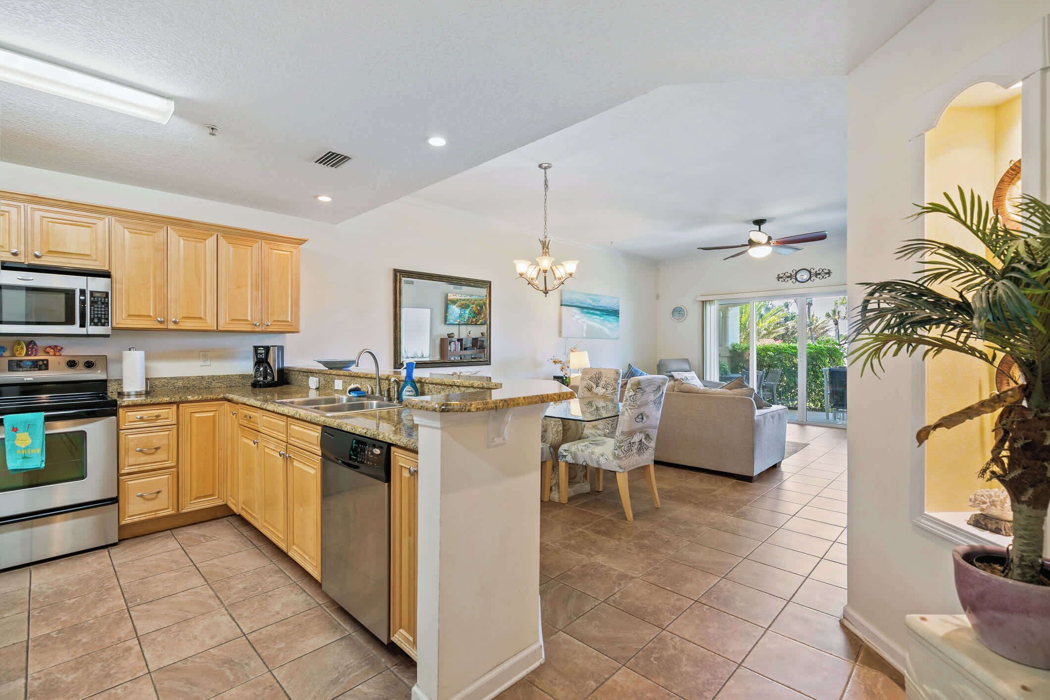 Condo, Multiple Beds, Hot Tub, Ocean View (Villas II 102) | Private kitchen
