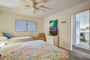 Appart'hôtel, plusieurs lits, bain à remous, vue océan (Hibiscus B101) | 2 chambres, Wi-Fi gratuit