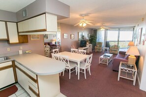 Condo, Multiple Beds, Hot Tub, Ocean View (Hibiscus B201) | Living area