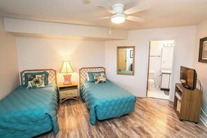 Appart'hôtel, plusieurs lits, bain à remous, vue océan (Hibiscus H204) | 2 chambres, Wi-Fi gratuit