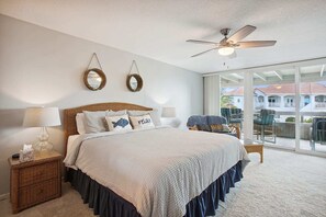 Condo, Multiple Beds, Hot Tub, Ocean View (Hibiscus D202) | 3 bedrooms, individually decorated, individually furnished, bed sheets - Luxe Oceanfront Retreat: St. Aug Hibiscus D202 (St. Augustine)