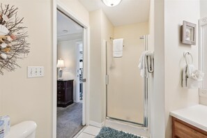 Condo, 2 Queen Beds, Hot Tub, Ocean View (Ocean Gate I304) | Bathroom | Towels - Oceanfront St. Augustine Condo With Stunning Views & Modern Comfort (St. Augustine)