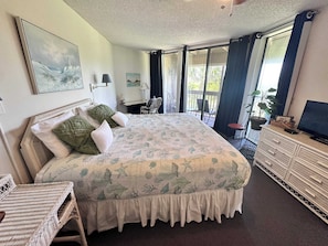 Appart'hôtel, plusieurs lits, bain à remous, vue océan (Hibiscus A103) | 2 chambres, Wi-Fi gratuit