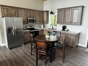 Microwave, oven, stovetop, dishwasher