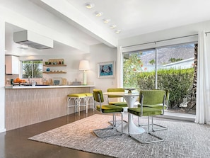 Dining - The Quiet Cactus • Mid-Century Zen Condo in Historic Firebird Estates (Palm Springs)