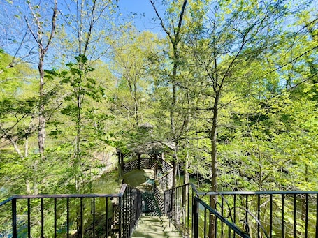 Property grounds. Private Gazebo on Byram River, Naturally Preserved your own stone deck Greenwich