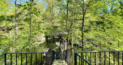Private Gazebo on Byram River, Naturally Preserved your own stone deck Greenwich